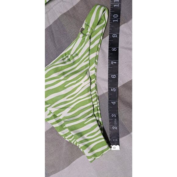 Soly Hux 3 Piece Swimsuits Triangle Bikini with Mesh Beach skirt Green Size S - Picture 4 of 14